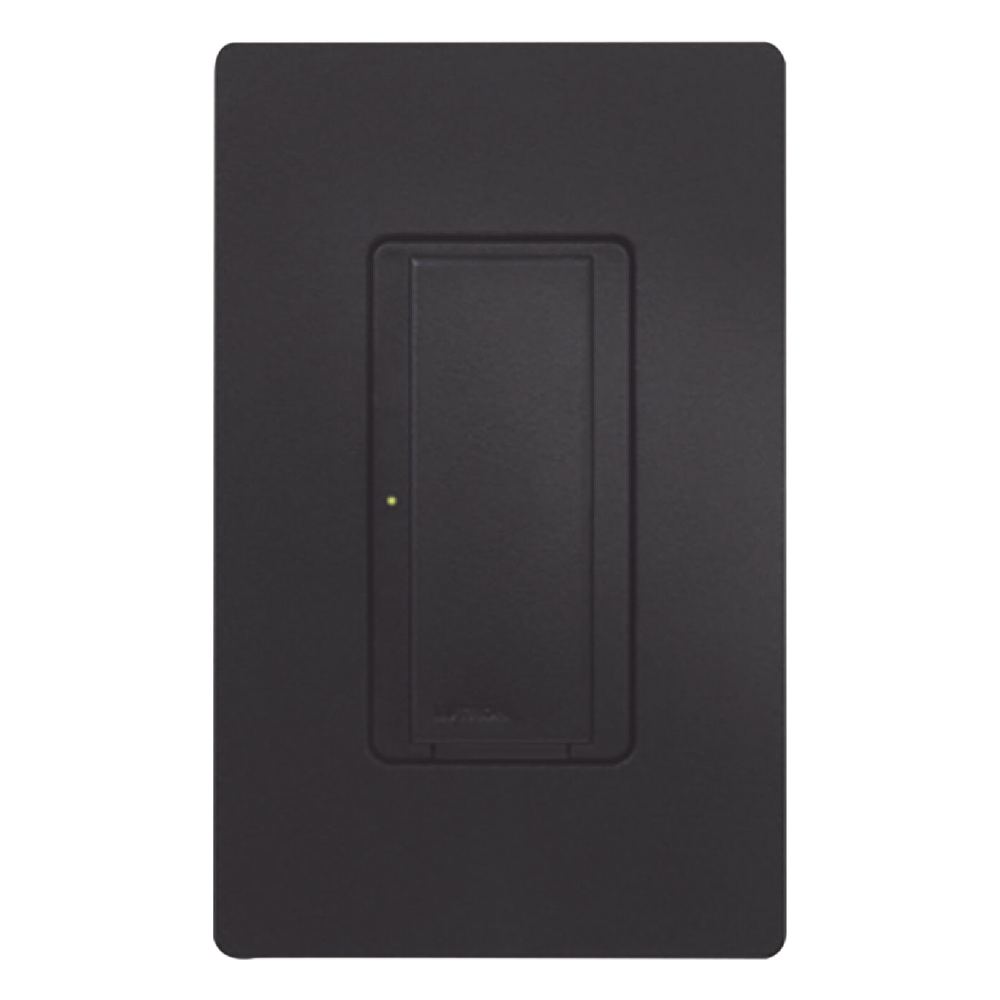 Switch de pared inteligente de doble voltaje 120-277 V, dos hilos sin neutro, 8 A en iluminación y motores de hasta 1/10 HP, para RadioRA 2 y RA2