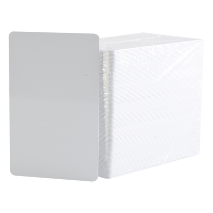 Paquete de 500 Tarjetas UltraCard 10 milesimas Grosor/ Adhesivas/ Imprimibles por un sólo lado / Para pegar sobre tarjetas/ CR80