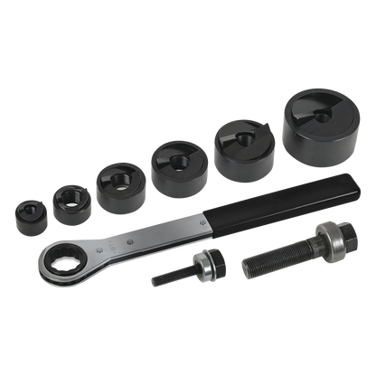 Juego de 6 Sacabocados de 1/2 a 2 Pulgadas (12.7 a 50.8 mm). con Estuche
