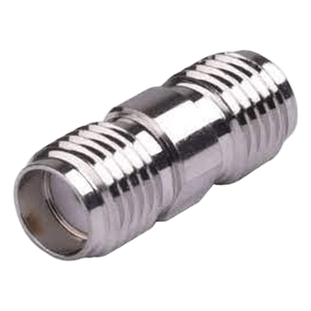 Adaptador en Línea tipo Barril, de Conector SMA Hembra a SMA Hembra, Níquel/ Oro/ Teflón