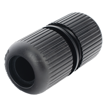 Protector para Exterior IP68 / Adaptador para el Conector Tipo Plug (12 Vcc) en Cámaras Epcom / Color Negro / Hikvision / Hilook