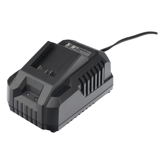 Cargador de Baterías 20V 4.0Ah / Entrada 110V / Protección contra Sobrecarga y Sobrecalentamiento / Diseño Compacto