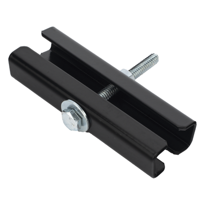 Coples para Escalera Tubular de 1.5" de Peralte y 12" de Ancho, Acabado con Pintura Epóxica Color Negro, Ideales para la Unión de Tramos de Escalera