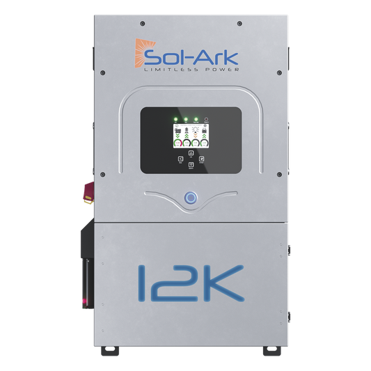 Inversor Hibrido SOL-ARK, 12 Kw, 220 Vcc, Fase Dividida, IP65, Entrada de Baterías a 48 Vcc