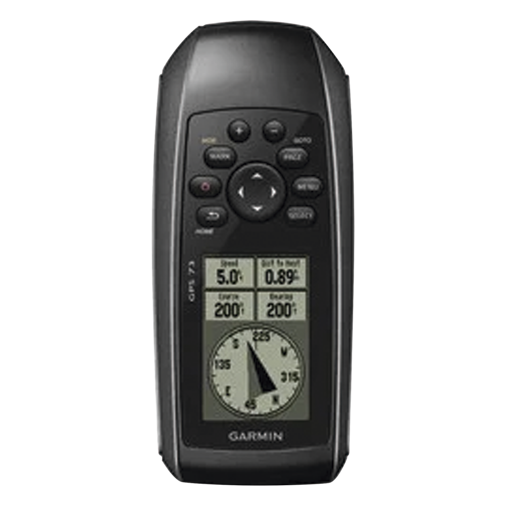 GPSMAP 73 Portátil / Pantalla LCD 4 Niveles de Gris / Resolución 128 x 160 Píxeles / Autonomía +18 Horas / Resistencia al Agua IPX7 / Receptor de