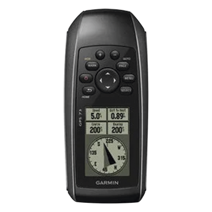GPSMAP 73 Portátil / Pantalla LCD 4 Niveles de Gris / Resolución 128 x 160 Píxeles / Autonomía +18 Horas / Resistencia al Agua IPX7 / Receptor de