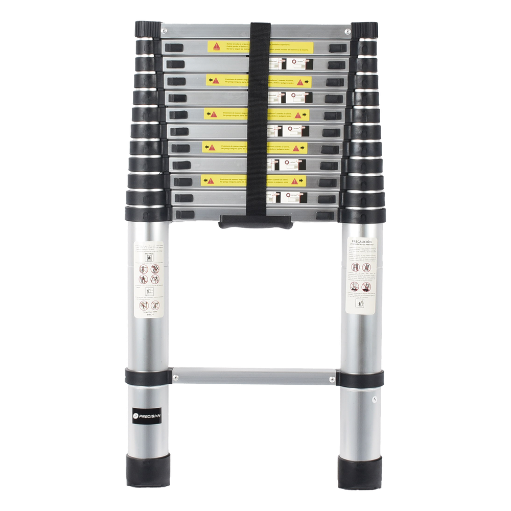 Escalera Telescópica de Aluminio de 3.8 Metros de Altura