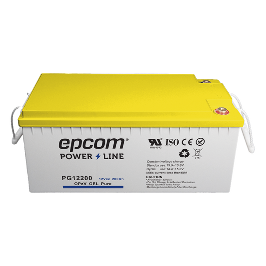 Batería GEL Puro OPzV Ciclo Profundo / 12 Vcc / 200 Ah / Aplicaciones Fotovoltaicas y de Respaldo