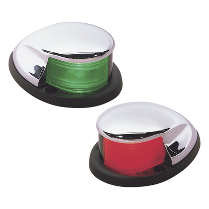 Set Luces Laterales Cromadas / USCG 2nm / <20m