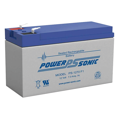 Batería 12V, 7AH, Para Respaldo, Tecnologías AGM/VRLA, 5 Años Vida Útil, Terminales F1, Reconocida UL