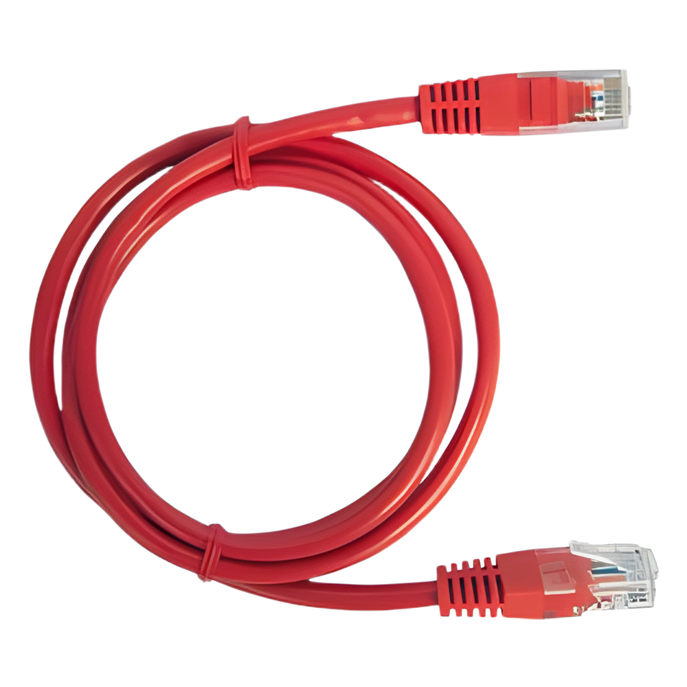 Cable de Parcheo UTP Cat6 - 1 Metro (3.28 Pies) - Rojo