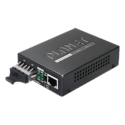 Convertidor de Medios 1000 Mbps UTP/Fibra Óptica Mono-Modo Hasta 20 Km, Conector SC