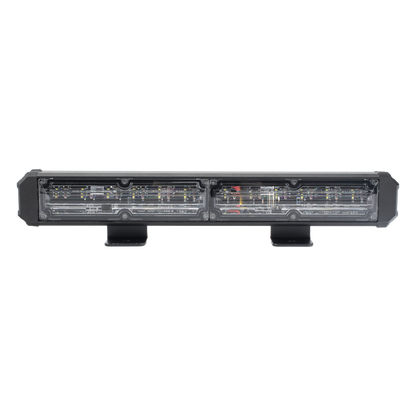 Barra de Luz de Advertencia, 2 Módulos de 6 LED, 11 Pulgadas Rojo/Claro