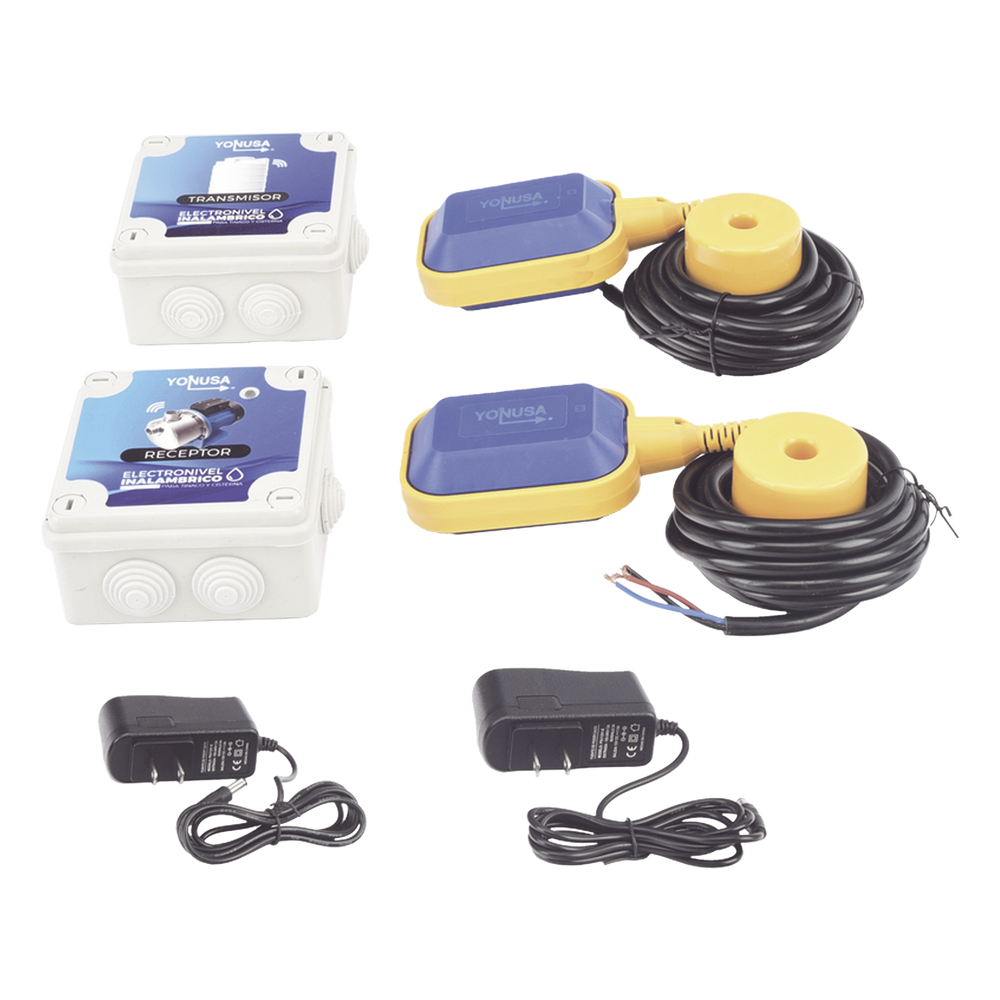 KIT Transmisor / Receptor Electronivel / 1 KM Linea de Vista / Para tinaco y cisterna