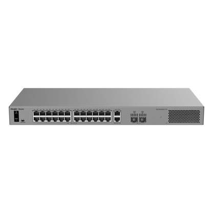 Switch Layer 2 Smart Cloud Managed / 28 Puertos Gigabit / 24 Puertos PoE+ 370 W / Switching 56 Gbps / Forwarding 41.664 Mpps / Montaje Rack / CCTV