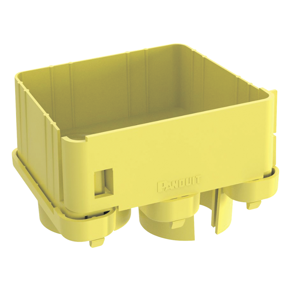Tapa con 2 Salidas a Tubo de 1.5in (38mm), Para uso con Canaletas 4X4 FiberRunner™, Color Amarillo