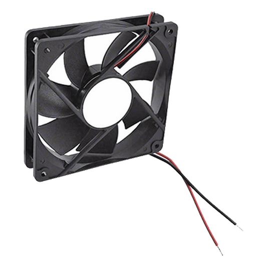 Ventilador Anticondensante Axial Cuadrado, 12Vcc, 120x120x25 mm, 75.0 CFM, 1.9 W, 161 mA, 2200 RPM.