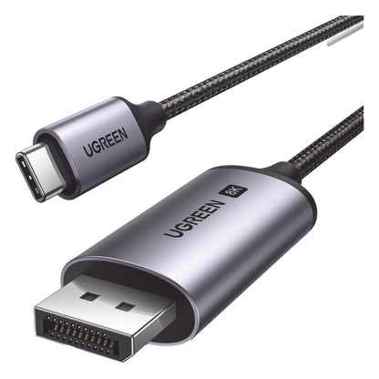 Cable USB-C a DP 1.4 | 3 Metros (9.84 Pies) | Compatible con Thunderbolt 3 & 4 | 8K@60Hz | 4K@240Hz | HDR10+ | eARC | DTS | 3D | ALLM | VRR | |