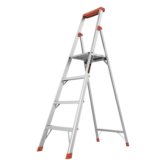 Escalera con 4 peldaños de 1.8 metros de aluminio.