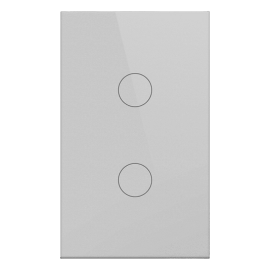Apagador Inteligente ZigBee / 2 Gang / 800 W por Circuito / 100-250 V / Vidrio Templado / Cable Neutro Opcional / Control por App y Voz vía Hub