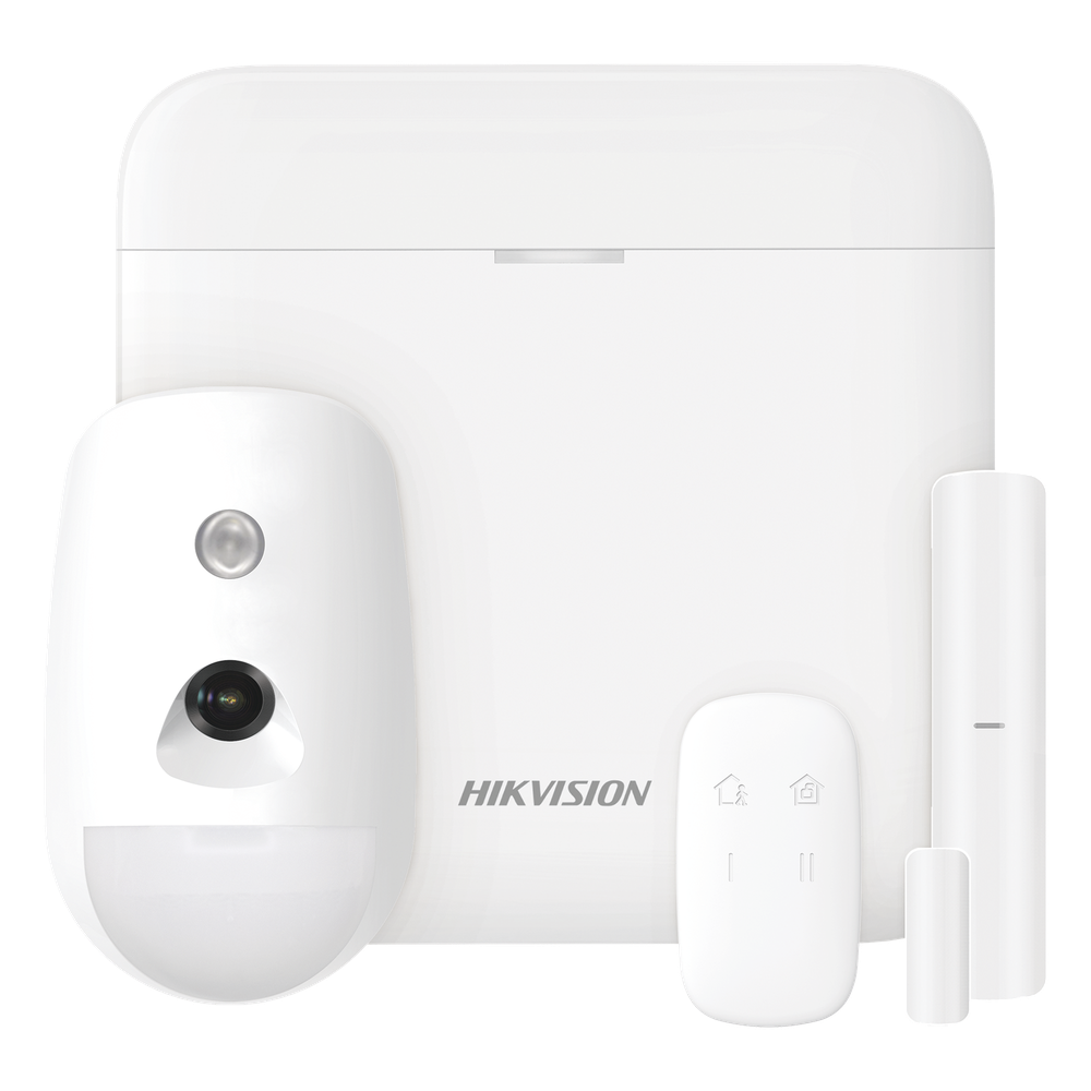 (AX PRO) KIT de Alarma AX PRO con GSM (3G/4G) / Incluye: 1 Hub / 1 Sensor PIR con Cámara / 1 Contacto Magnético / 1 Control Remoto / WiFi