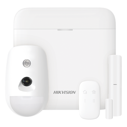 (AX PRO) KIT de Alarma AX PRO con GSM (3G/4G) / Incluye: 1 Hub / 1 Sensor PIR con Cámara / 1 Contacto Magnético / 1 Control Remoto / WiFi
