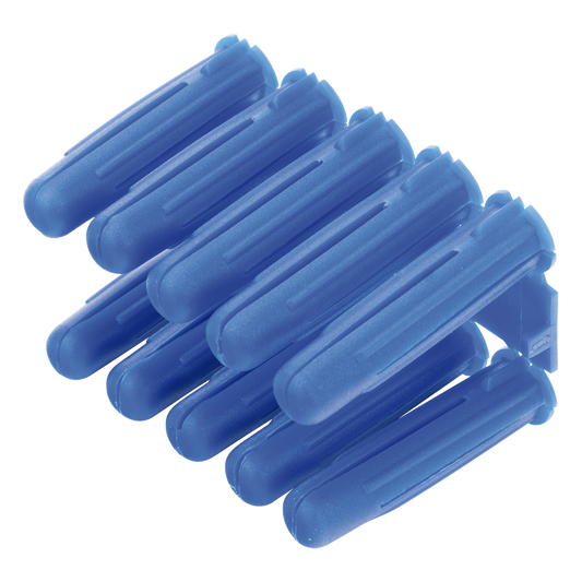 Taquete azul 3/8" para tornillo 12mm x 2" (100pzs) (1105-05100)