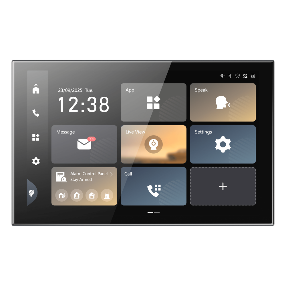 Monitor Touch Inteligente WiFi 6 / 10.1" (1920 X 1200) / Android 14 / PoE / 2 Micrófonos y 2 Bocinas Integrados / Gestión Unificada de Seguridad