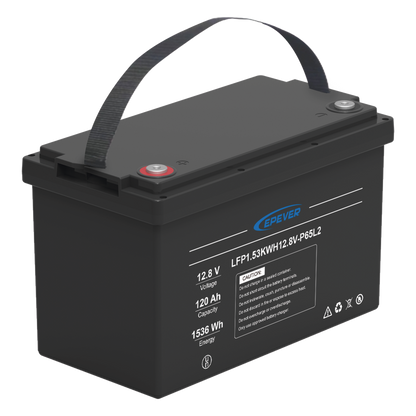 Batería de Litio LiFePO4 Ciclo Profundo / 12.8 Vcc / 120 Ah / 1.53 kWh / Exterior / Libre de Mantenimiento