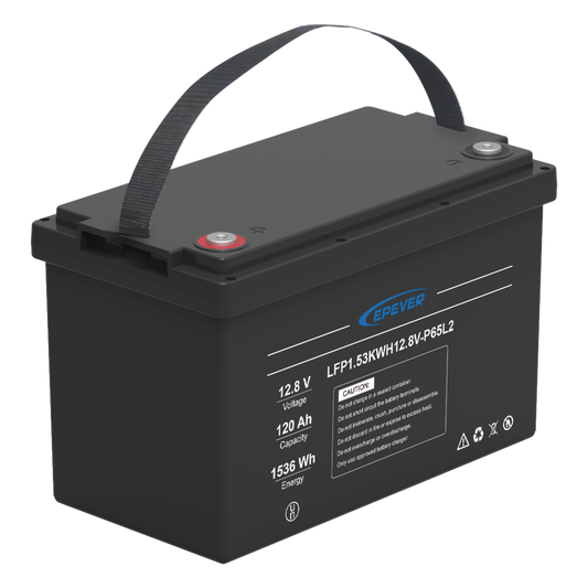 Batería de Litio LiFePO4 Ciclo Profundo / 12.8 Vcc / 120 Ah / 1.53 kWh / Exterior / Libre de Mantenimiento