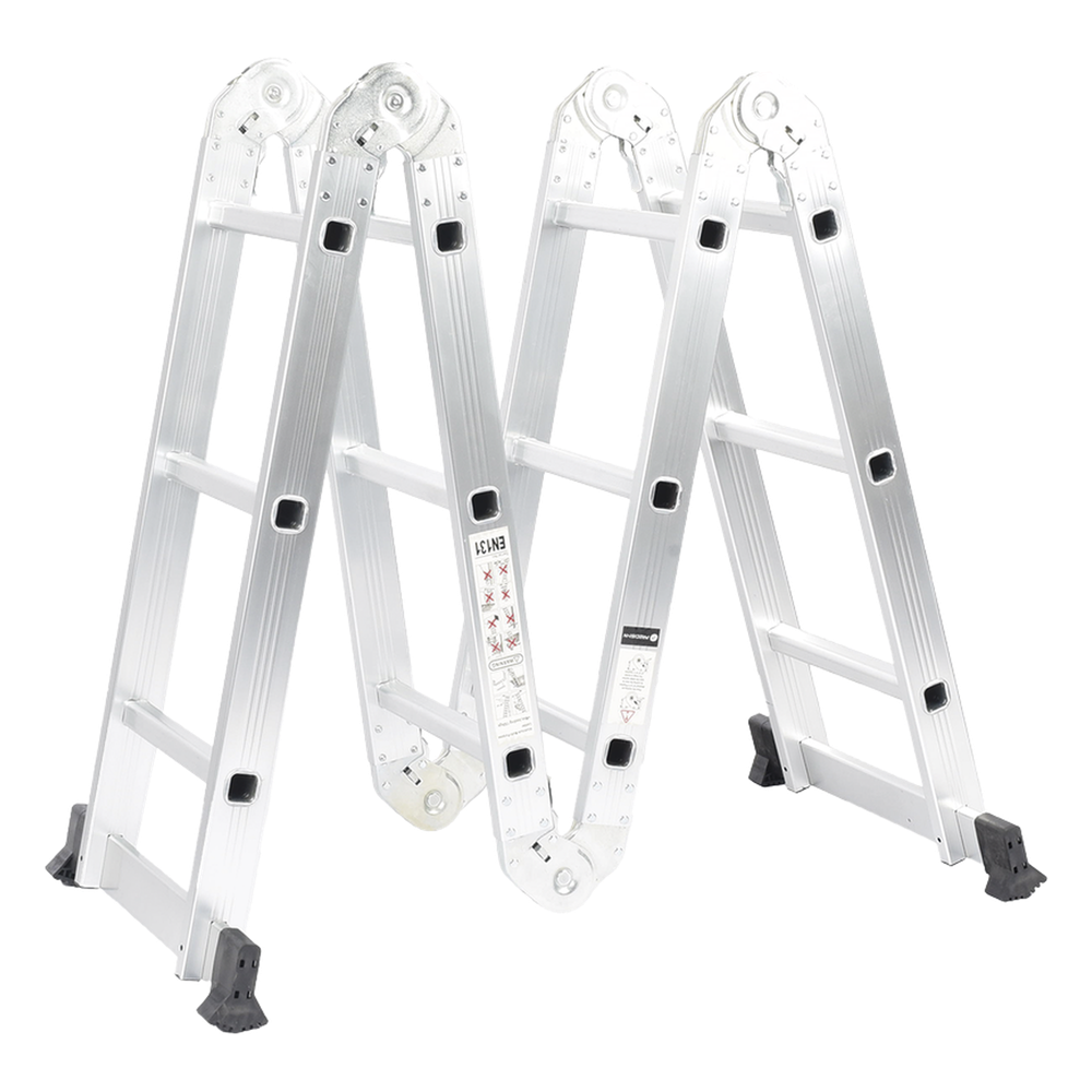 Escalera Multiposiciones de Aluminio de 3.52 Metros, Soporta 150 kg