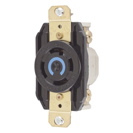 Receptáculo con Bloqueo de Media Vuelta Industrial 30 A 250 V CA / 3 Polos 4 Hilos / Nema L15-30R.