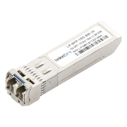 Transceptor Óptico SFP+ (Mini-Gbic) / Monomodo 1310 nm / 10 Gbps / 10GBASE-LR / Conectores LC/UPC Dúplex / DDM / Hasta 10 km