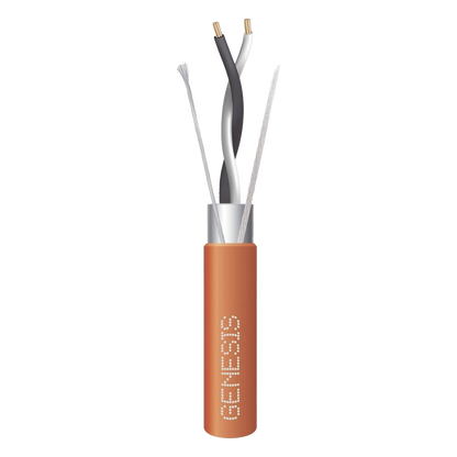 Carrete de 305 Metros (1000 Pies) / Cable 2x18 AWG / Color Naranja / Blindado / Plenum / Trenzado para Aplicaciones de Transmisión de Datos a Alta