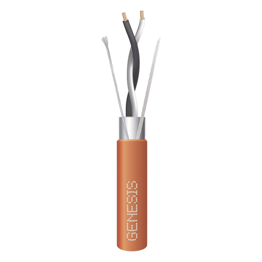 Carrete de 305 Metros (1000 Pies) / Cable 2x18 AWG / Color Naranja / Blindado / Plenum / Trenzado para Aplicaciones de Transmisión de Datos a Alta
