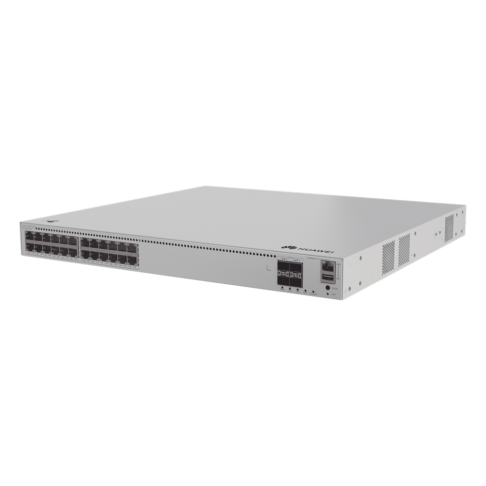 Switch de Distribución/Core Gigabit Administrable PoE Capa 3 / 24 puertos 1000/2.5Gbps (PoE) / 4 Puertos 10GE SFP+ Uplink / ERPS / Rutas Estáticas