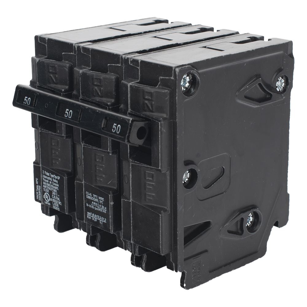 Interruptor automático enchufable tipo QP 3 polos, 50 amp