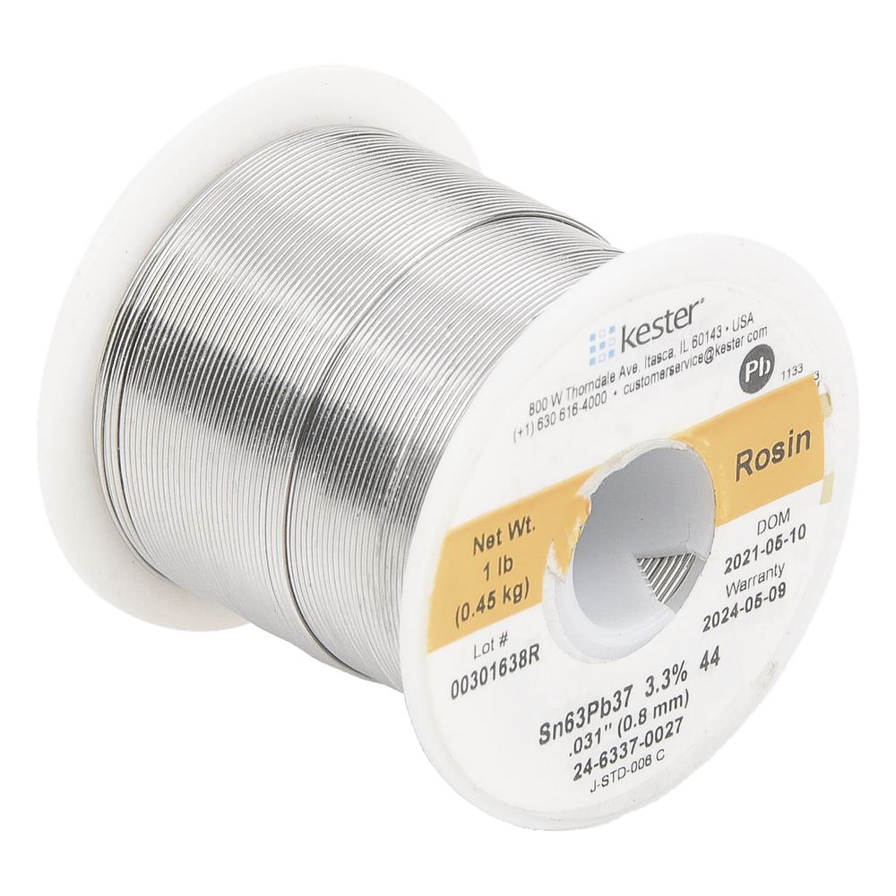 Rollo de Soldadura de 63% Sn y 37% Pb de 0.031" con 454 gr.