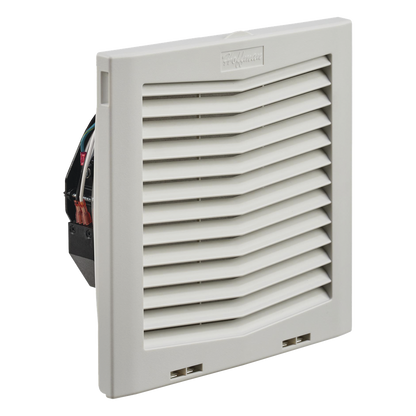 Ventilador Con Filtro de Montaje Lateral HF10, Con Flujo de Aire de 159 CFM, 115 Vca, Color Gris Claro