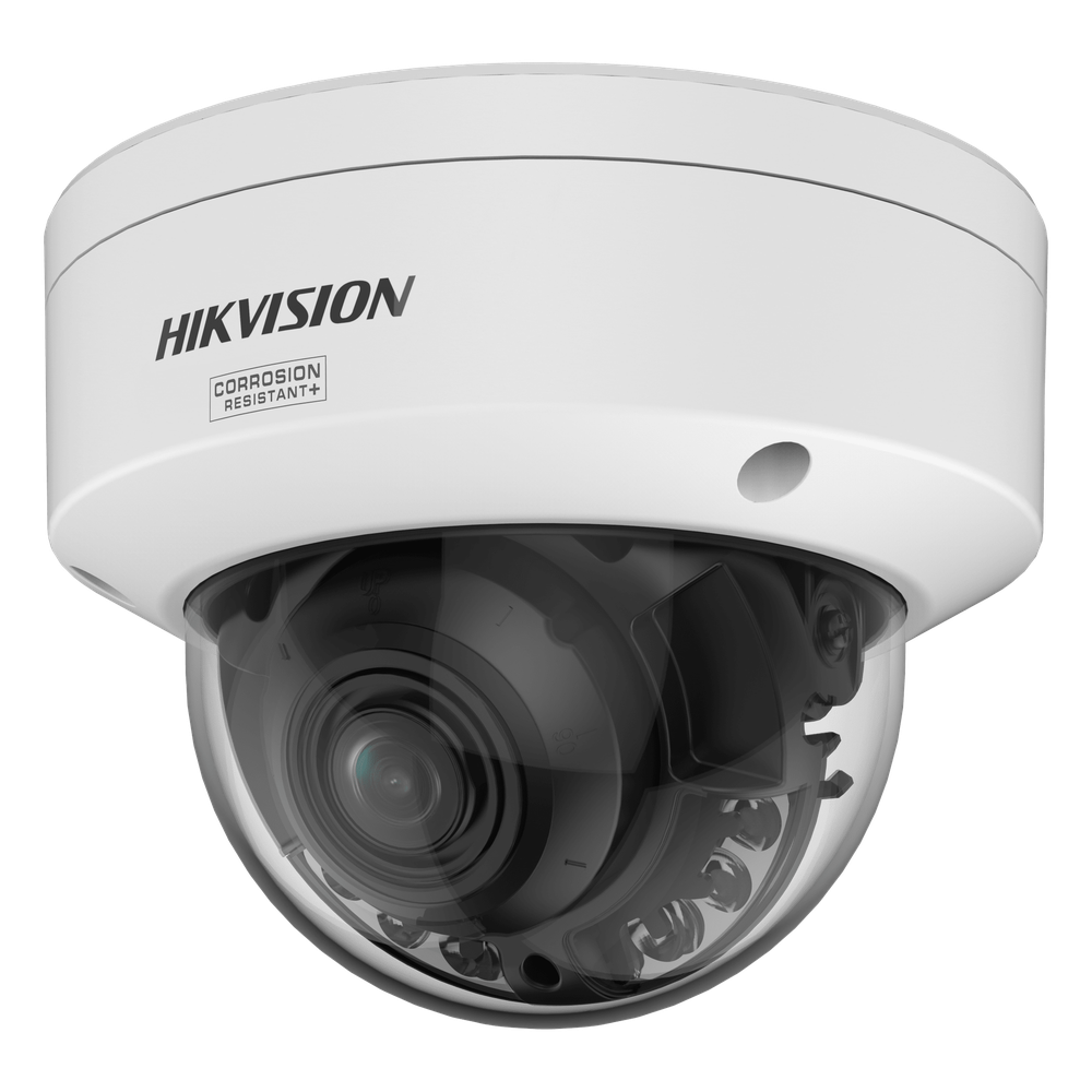 [Dual Light + ColorVu 3.0 + HikAI] Domo IP 4 Megapixel / Lente Mot. 2.8 a 12 mm / 40 mts IR + Luz Blanca / Exterior IP67 / WDR 130 dB / ACUSENSE 3.0