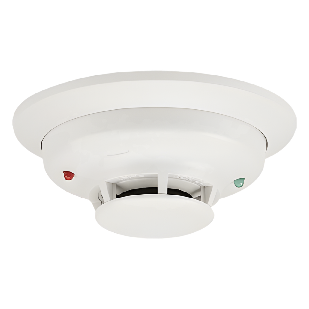 Detector fotoeléctrico de humo de 4 hilos con sensor térmico fijo a 57 grados C para paneles de incendio