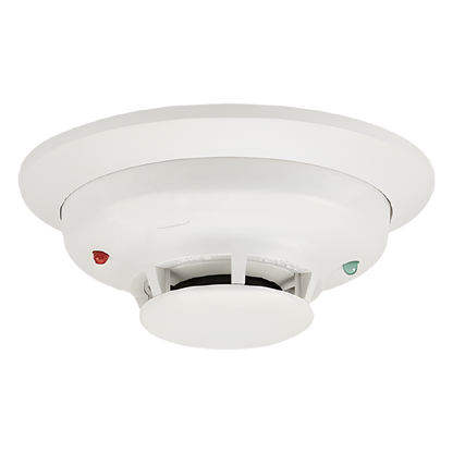 Detector fotoeléctrico de humo de 4 hilos con sensor térmico fijo a 57 grados C para paneles de incendio