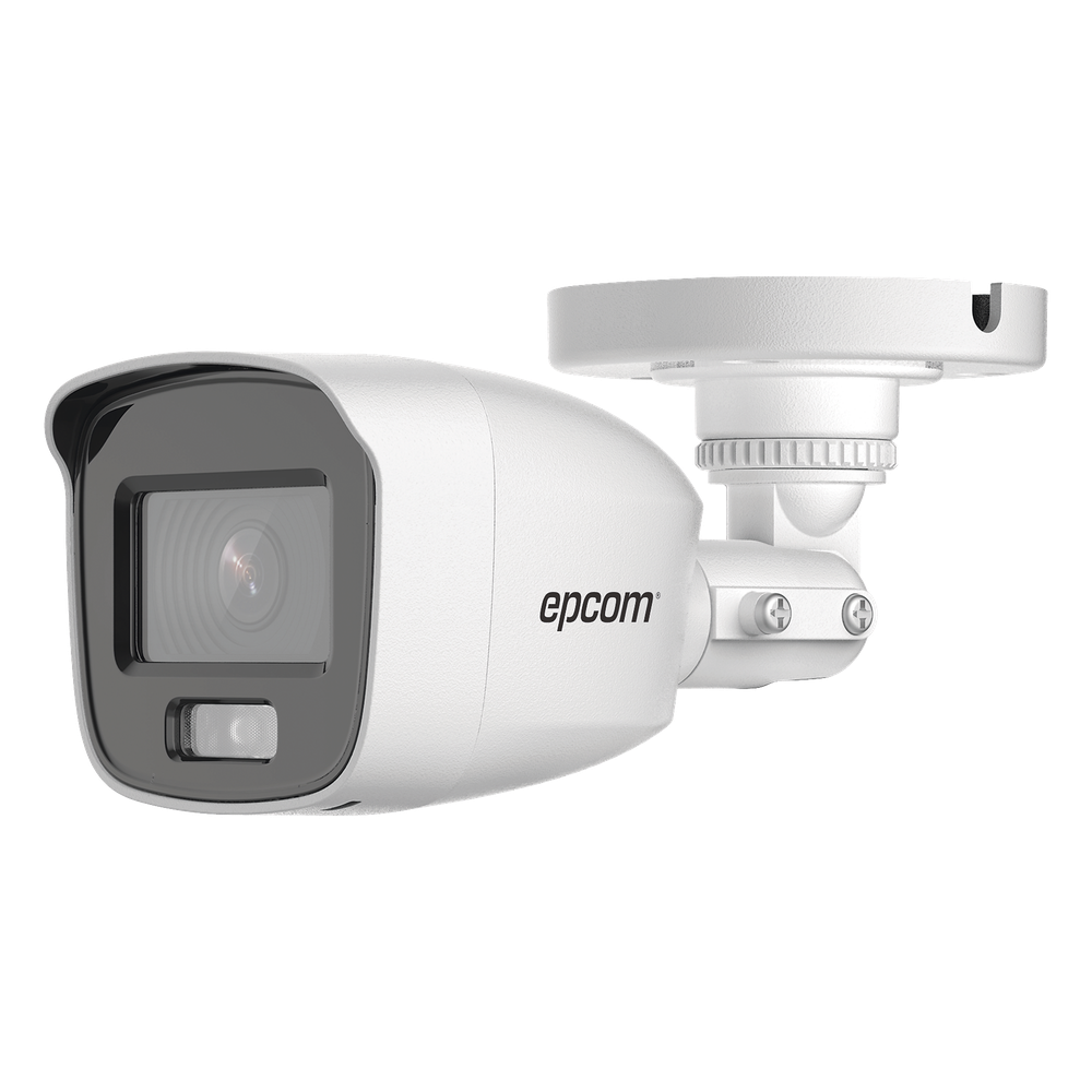 [Dual Light + ColorVu] Bala TURBOHD 3K / 20 mts IR + 20 mts luz blanca / Lente 2.8 (105° de Visión) / Exterior IP66 / Audio por Coaxitron