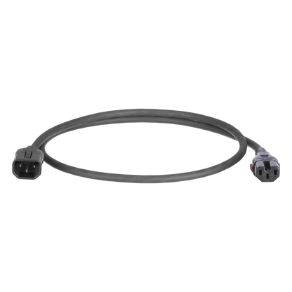 Cable de Alimentación Eléctrica Con Bloqueo Doble de Seguridad, de IEC C14 a IEC C13, 6 ft. de Largo, Color Negro, Paquete de 10 Piezas