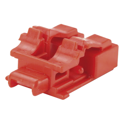 Kit de 10 Dispositivos para Bloquear Puertos de Fibra Óptica LC Duplex, Color Rojo, Incluye Llave de Extracción