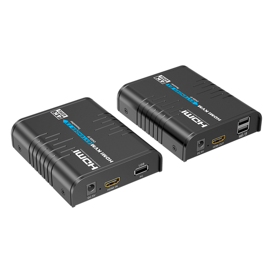 Extensor KVM HDMI 4K a 60 Hz | Transmisión hasta 120 mts con CAT6 | Resolución 4096x2160@60Hz | Ancho de Banda 18Gbps | HDCP1.4 y HDCP2.2 | Latencia