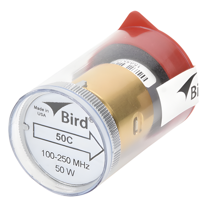 Elemento de 50 Watt en linea 7/8" para Wattmetro BIRD 43 en Rango de Frecuencia de 100 a 250 MHz.