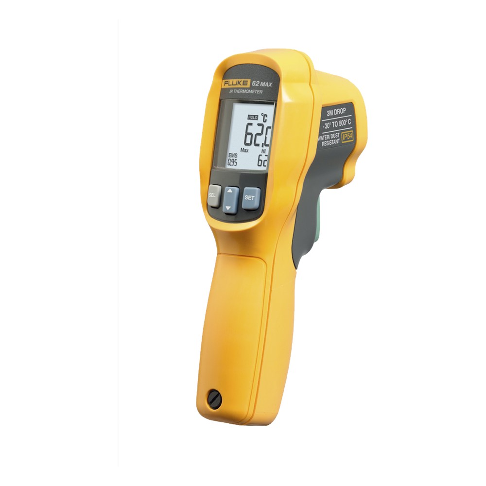 Termómetro IR Para Medición de Temperatura de -30ºC a 500ºC, Con Precisión +-1.0%, y Clasificación IP54 de Resistencia al Agua y Polvo