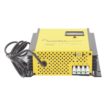 Cargador de Baterías de Plomo Ácido 12 Volts, 15 A / Bancos de 100 a 200 Ah