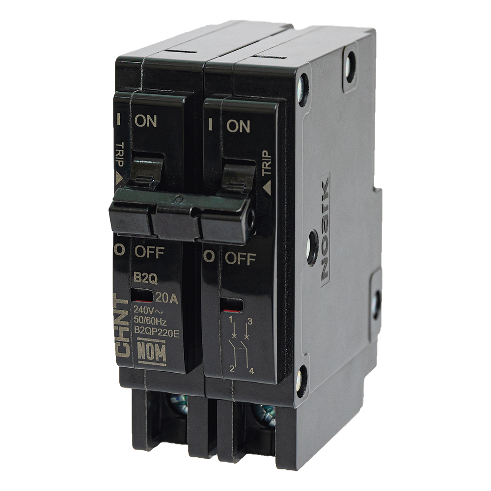 Interruptor Termomagnético Enchufable, Serie: B2Q, 2P, 30A, 240V (SKU:1002281)